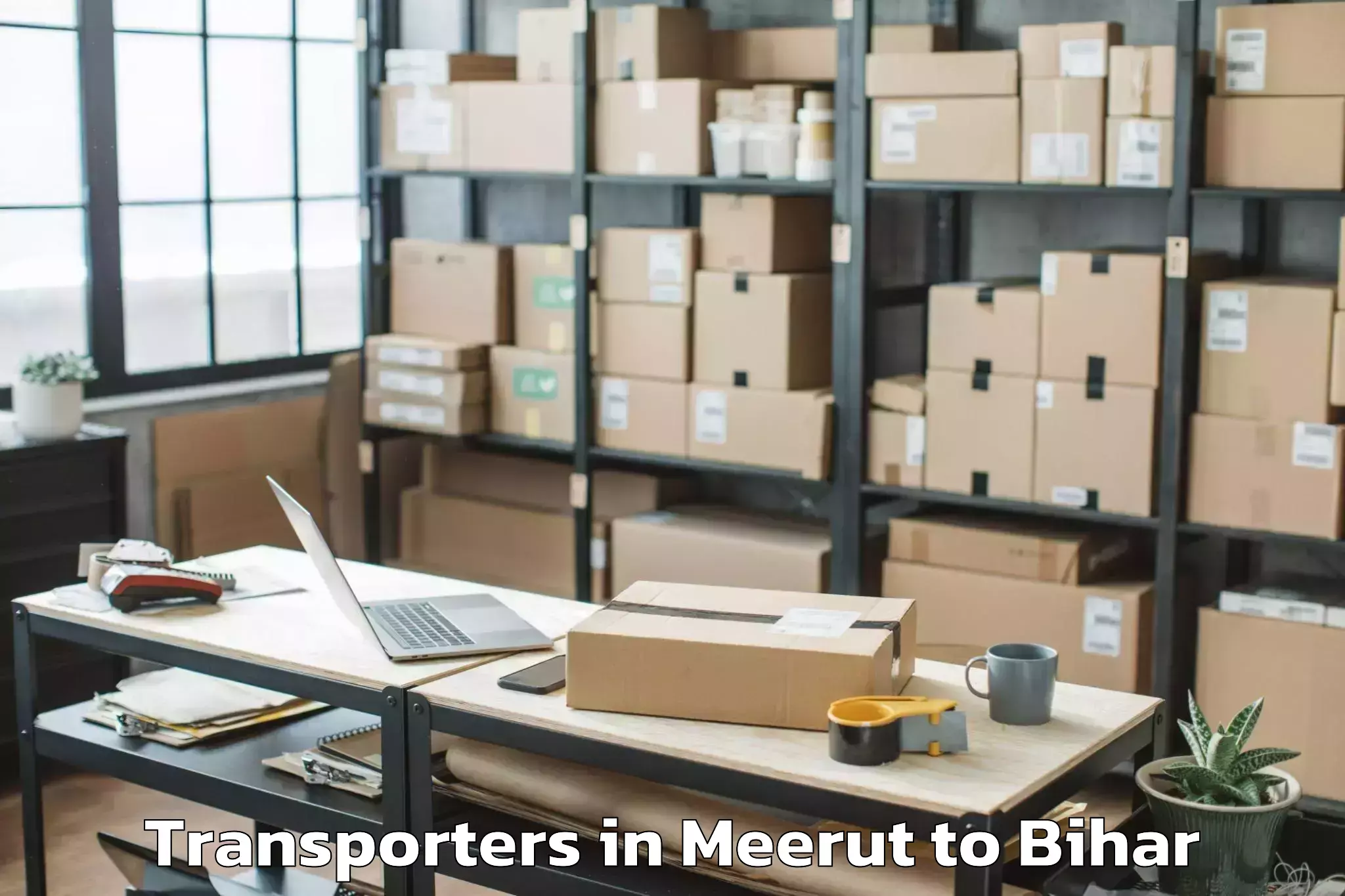 Meerut to Tetaria Transporters